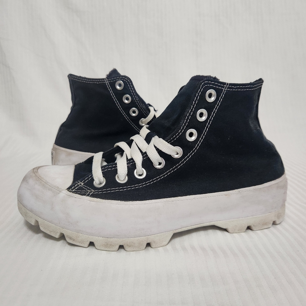 Size 8.5 - Converse Chuck Taylor All Star Lugged High Black W